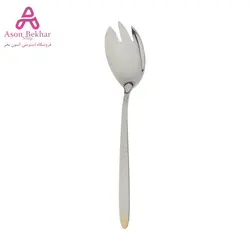 قاشق و چنگال سرو سالاد ناب استیل مدل پالرمو کد SZ-300-01
