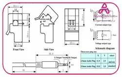 سنسور جریان کلمپی 100A مدل SCT013