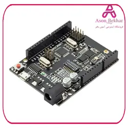 برد آردوینو UNO WIFI دارای پردازنده ATmega328P و ESP8266 : آسون بخر بردهای خانواده آردوینو Arduino بردهای خانواده آردوینو Arduino, برق و الکترونیک محصول