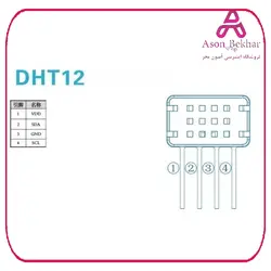 سنسور رطوبت و دما DHT12 : آسون بخر سنسور, سنسور دما و رطوبت, سنسور و ماژول برق و الکترونیک, سنسور, سنسور دما و رطوبت, سنسور و ماژول محصول