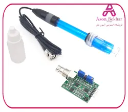 پک سنسور PH مدل E-201-C به همراه سنسور دما سازگار با آردوینو