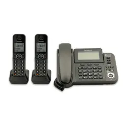 تلفن بی سیم پاناسونیک مدل KX-TGF382 | فروشگاه عصرارتباطات نماینده محصولات مخابراتی پاناسونیک، ان ای سی، یالینک و یستار