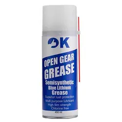 اسپری گریس نسوز آبی لیتیوم ویژه اوکی مدل OK Open Gear GREASE حجم ۴۵۰ میلی لیتر - Asrtools