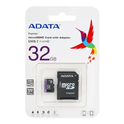 کارت حافظه‌ microSDHC ای دیتا مدل ADATA Premier کلاس 10 استاندارد UHS-I U1 سرعت 80MBps ظرفیت 32 گیگابایت به همراه با آداپتور SD - Asrtools