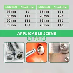 آچار آلن ستاره ای سوراخ دار توسن مدل TUOSEN 12298 مجموعه 8 عددی - Asrtools