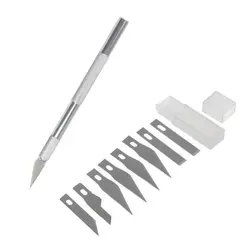 کاتر قلمی مدل JY 1001-JA همراه با 9 عدد تیغ یدک - Asrtools