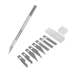 کاتر قلمی مدل JY 1001-GH همراه با 9 عدد تیغ یدک - Asrtools