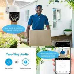 دوربین مینی اسپید دام تحت شبکه mini speed dome V380 P7 همراه با آداپتور - Asrtools