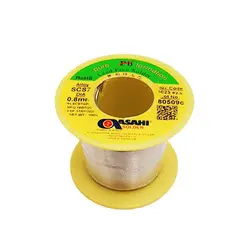 مشخصات، قیمت و خرید سیم لحیم بدون سرب آساهی مدل ASAHI Lead Free Solder 0.8mm 100gr | عصرتولز