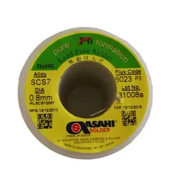 مشخصات، قیمت و خرید سیم لحیم بدون سرب آساهی مدل ASAHI Lead Free Solder 0.8mm 250gr | عصرتولز