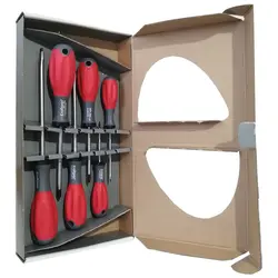 قیمت و خرید مجموعه 6 عددی پیچ گوشتی کرفت گریپ مدل kraftgrip 500-3K S1/6 Code5873 | عصرتولز