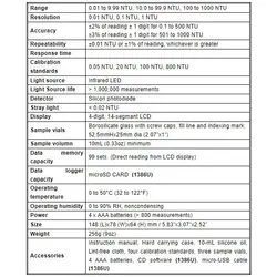 قیمت و خرید کدورت سنج دیجیتال قابل حمل تی ای اس مدل TES-1386 | عصرتولز