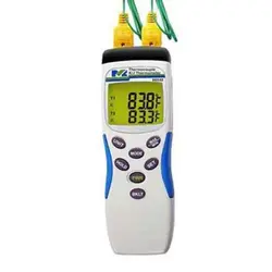 قیمت و خرید ترمومتر پرتابل دو کاناله تیپ K ام آی سی مدل MIC 98838 | عصرتولز