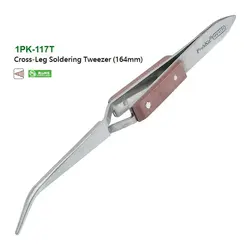 پنس معکوس سرکج آهنربایی دسته چوبی پروسکیت مدل Proskit 1PK-117T سایز 164 میلی متر