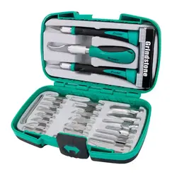 قیمت و خرید ست تیغ و کاتر پروسکیت مدل PROSKIT PD-395A مجموعه 30 عددی | عصرتولز
