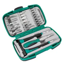 قیمت و خرید ست تیغ و کاتر پروسکیت مدل PROSKIT PD-395A مجموعه 30 عددی | عصرتولز