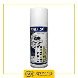 اسپری پاک کننده صفحه نمایش و لنز ولف استار مدل WOLFSTAR LCD/LED CLEANER حجم 200 میلی لیتر - Asrtools