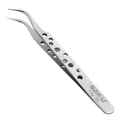 انبر پنس سر کج باکو مدل BAKKU 7-SA SR سایز 120 میلی متر - Asrtools