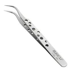 انبر پنس سر کج باکو مدل BAKKU 7-SA SR سایز 120 میلی متر - Asrtools