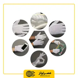 دستکش آنتی استاتیک مدل M22 - Asrtools