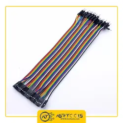 سیم فلت برد بورد نر و ماده مدل MF-20cm مجموعه 40 عددی - Asrtools
