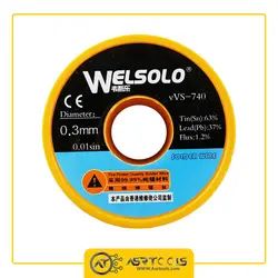 سیم لحیم ولسولو مدل WELSOLO vVS-740 0.3mm - Asrtools