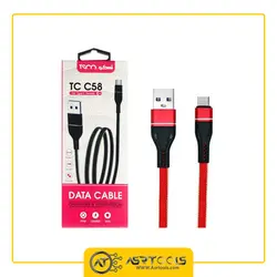 کابل تبدیل USB به USB-C تسکو مدل TSCO TC C58 طول 1 متر