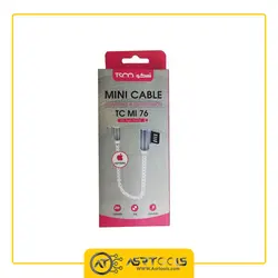 کابل تبدیل USB به لایتنینگ تسکو مدل TSCO TC MI76 طول 0.2 متر