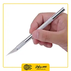 کاتر قلمی مدل 101 همراه با 6 عدد تیغ - Asrtools