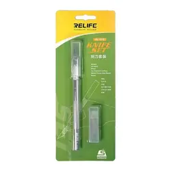کاتر قلمی ریلایف مدل RELIFE RL-101E همراه با 6 عدد تیغ یدک - Asrtools