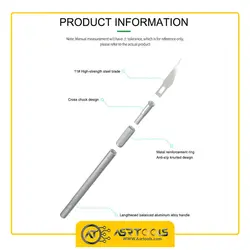 کاتر قلمی ریلایف مدل RELIFE RL-101E همراه با 6 عدد تیغ یدک - Asrtools