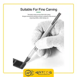 کاتر قلمی ریلایف مدل RELIFE RL-101E همراه با 6 عدد تیغ یدک - Asrtools