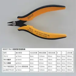 انبر کف چین گات مدل goot yn-13 سایز 5.5 اینچ - Asrtools