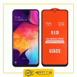 گلس مدل 21D مناسب برای گوشی موبایل سامسونگ Galaxy A50