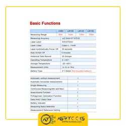 متر لیزری یونی تی مدل UNI-T LM80 - Asrtools