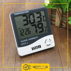 دماسنج، رطوبت سنج و ساعت رومیزی تی اس آی مدل HTC-1