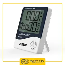 دماسنج، رطوبت سنج و ساعت رومیزی تی اس آی مدل HTC-1