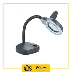 ذره بین پایه دار رومیزی خرطومی مدل 308-LED - Asrtools