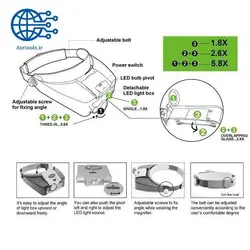 ذره بین کالاهی پروسکیت مدل Proskit MA-016