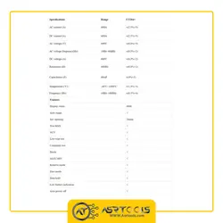 مولتی متر کلمپی یونی تی مدل UNI-T UT204 Plus - Asrtools