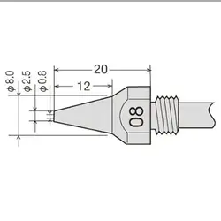 نوک قلع کش برقی گات مدل goot TP-100N-25