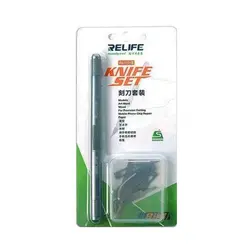 قیمت و خرید کاتر قلمی ریلایف مدل RELIFE RL-101B همراه با 7 عدد تیغ یدک | عصرتولز