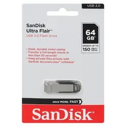 فلش مموری سن دیسک مدل SanDisk Ultra Ultra Flair USB3.0 ظرفیت 64 گیگابایت - Asrtools