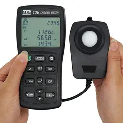 کلوین متر و رنگ سنج نور تی ای اس مدل TES TES-136 - Asrtools