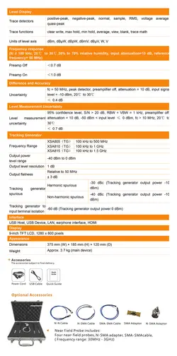 اسپکتروم آنالایزر دیجیتال اوون مدل OWON XSA815TG