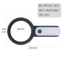 ذره بین دستی با نور LED مدل 18-2290 - Asrtools