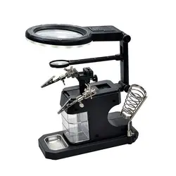 ذره بین گیره دار و پایه هویه مدل TE-803 - Asrtools