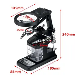 ذره بین گیره دار و پایه هویه مدل TE-803 - Asrtools