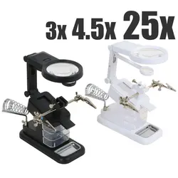 ذره بین گیره دار و پایه هویه مدل TE-803 - Asrtools