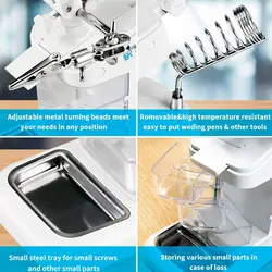 ذره بین گیره دار و پایه هویه مدل TE-803 - Asrtools